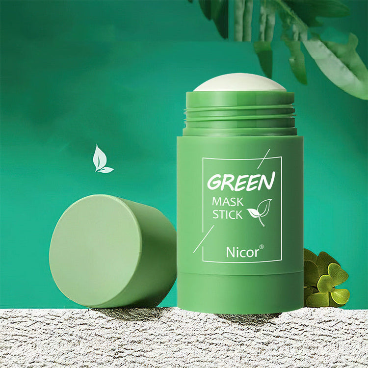 (NEW) Cleansing Green Tea Mask Clay Stick Oil Control Anti-Acne, trending Glowing Skin Beauty Essentials