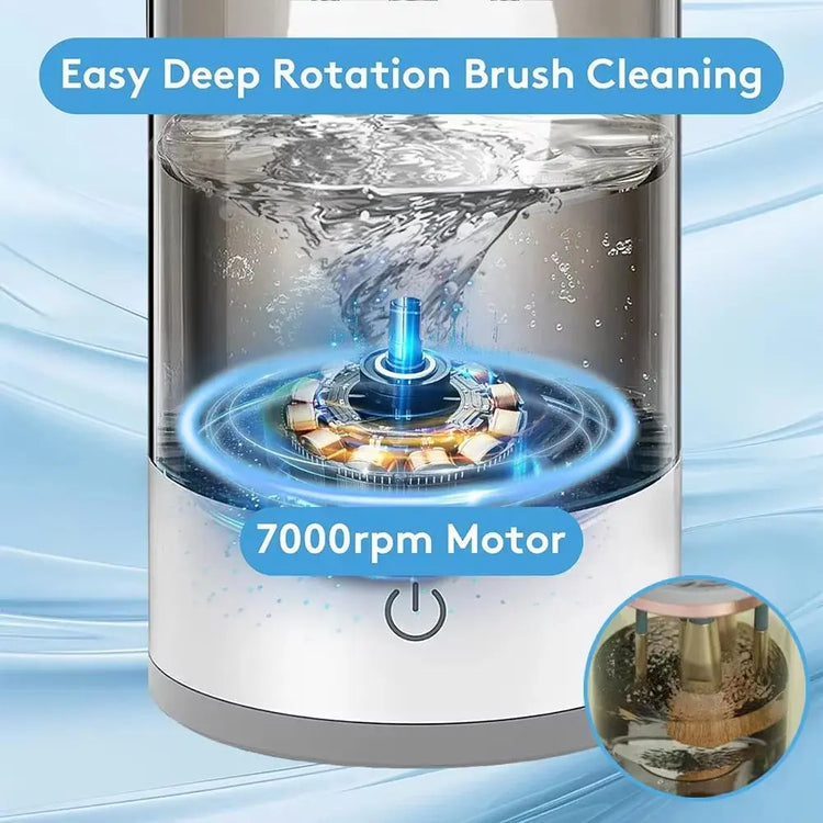 USB Electric Makeup Brush Cleaner – 3-in-1 Portable Washer, Dryer & Drying Rack for Quick, Effortless Brush Cleaning