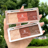 Three-Color Gradient Pearl Eye Shadow Glowing Skin Beauty Essentials