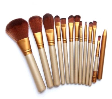 (NEW) 12 makeup brush sets iron box makeup tools makeup tools Glowing Skin Beauty Essentials