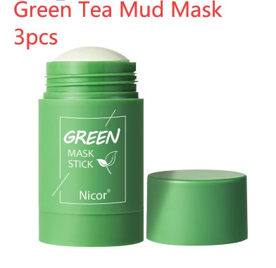 (NEW) Cleansing Green Tea Mask Clay Stick Oil Control Anti-Acne, trending Glowing Skin Beauty Essentials