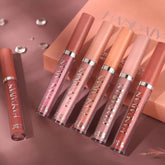LuxeMatte™ by Handaiyan – 6-Piece Waterproof Matte Lipstick Set