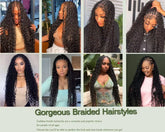 Human Braiding Hair 100G 24 Inch Bulk Deep Wave Human Hair for Braiding Boho Braids Human Hair for Bohemian Knotless Braids Micro Braiding Hair No Weft Human Hair Extensions Natural Black
