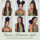 Human Braiding Hair 100G 24 Inch Bulk Deep Wave Human Hair for Braiding Boho Braids Human Hair for Bohemian Knotless Braids Micro Braiding Hair No Weft Human Hair Extensions Natural Black