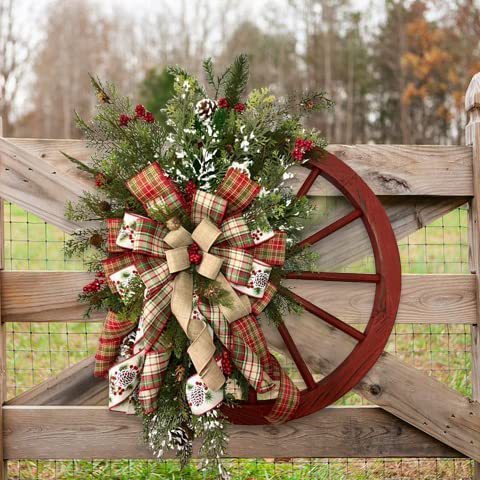 Christmas Holiday Decoration Farmhouse Wagon Wheel Glowing Skin Beauty Essentials
