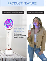 Lyte Wireless 2.0 Duo Red & Blue LED Light Therapy for Face Includes Hyaluronic Serum Automatic Red and Blue LED Light Therapy Wrinkle Reduction Device