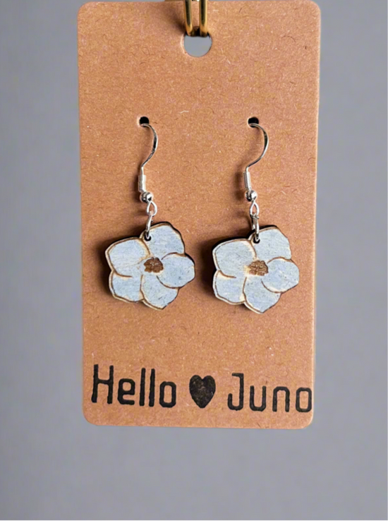 Hand Painted Earrings - flowers