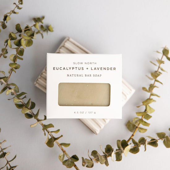 (NEW) Eucalyptus + Lavender - Natural Bar Soap DC-Slow North