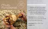 (NEW) Gift Idea - Original Olive Wood Cutting Board with Handle DC-Choixe