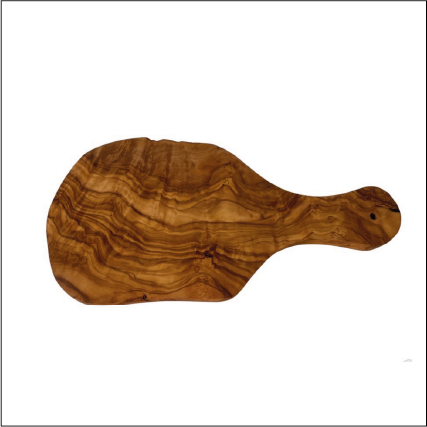 (NEW) Gift Idea - Original Olive Wood Cutting Board with Handle DC-Choixe