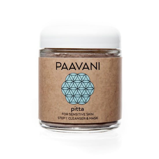 (NEW) Pitta Cleanser & Mask | Ayurvedic Cleansing Grains for Sensitive, Inflamed Skin DC-PAAVANI Ayurveda