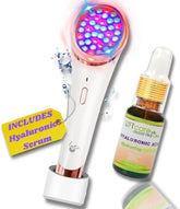 Lyte Wireless 2.0 Duo Red & Blue LED Light Therapy for Face Includes Hyaluronic Serum Automatic Red and Blue LED Light Therapy Wrinkle Reduction Device