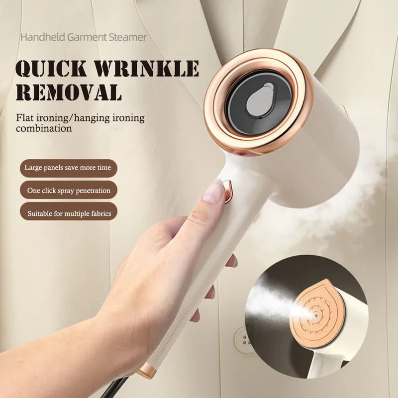 (NEW) Mini Portable Handheld Garment Steamer Fabric Steam Iron - gift, tools Glowing Skin Beauty Essentials