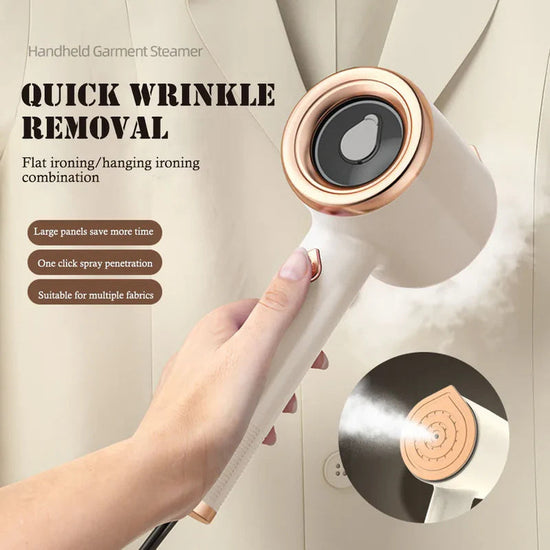 (NEW) Mini Portable Handheld Garment Steamer Fabric Steam Iron - gift, tools Glowing Skin Beauty Essentials