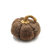(FALL) Pumpkin Decor, (3) - 8.3x8.3x5.5 Brown Glowing Skin Beauty Essentials
