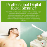 Basic Digital Ozone Facial Steamer, Facial Steamer for Esthetician, with Silent Timer, Digital Controls & Aromatherapy, Facial Steamer Professional Grade, with Stand, 20 Lbs