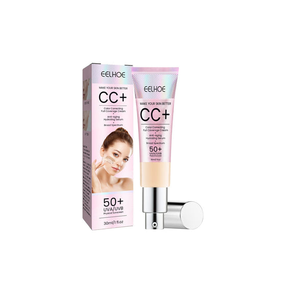 (NEW) Cc Cream Natural Concealer - waterproof, face Glowing Skin Beauty Essentials