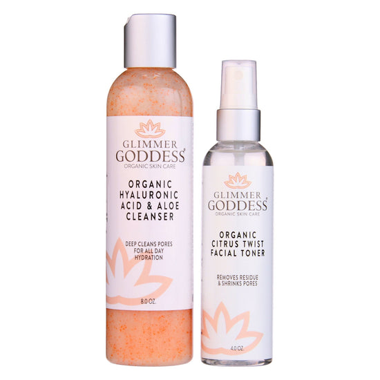 Glimmer Goddess, Face Cleansing Kit for Smooth, Vibrant Skin, DUO DC-Glimmer Goddess®