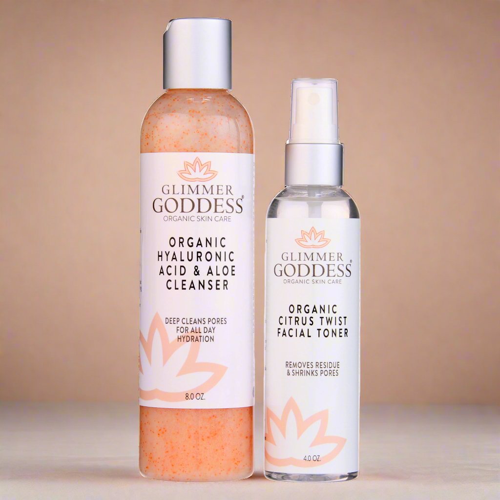 Glimmer Goddess, Face Cleansing Kit for Smooth, Vibrant Skin, DUO DC-Glimmer Goddess®