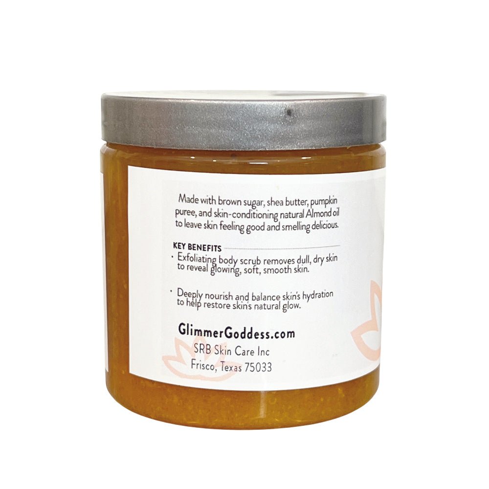 Organic Pumpkin Shea Sugar Body Scrub - fall, face, skin, trending DC-Glimmer Goddess®