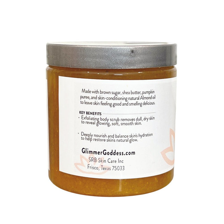 Organic Pumpkin Shea Sugar Body Scrub - fall, face, skin, trending DC-Glimmer Goddess®