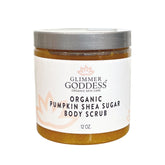 Organic Pumpkin Shea Sugar Body Scrub - fall, face, skin, trending DC-Glimmer Goddess®